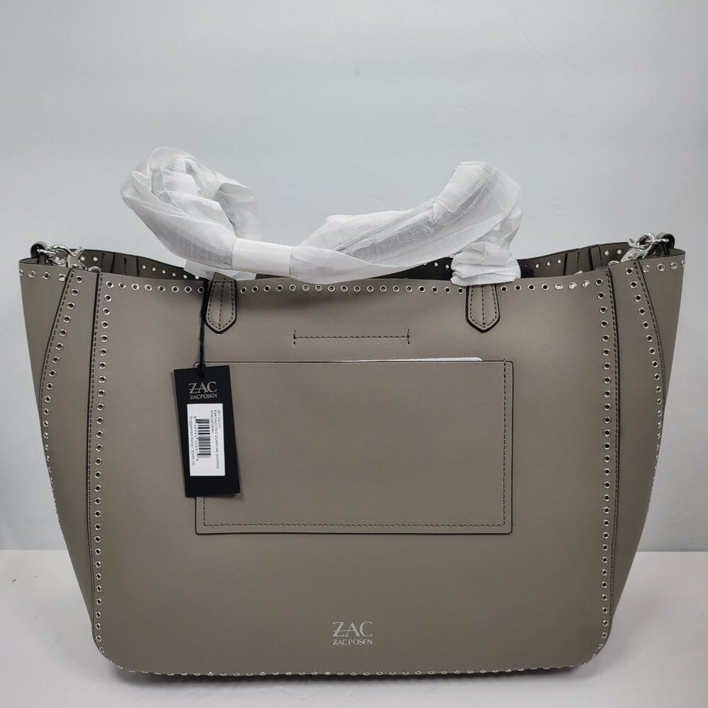 Zac Posen Women's Gray Eartha Iconic Soft Shopper Atmosphere Bag NWT